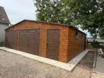 Garaż blaszany drewnopodobny 8 m x 6 m ID 84
