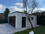Garaż blaszany z bramą segmentową 6 m x 5,8 m ID 122 - obrazek 6