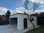 Garaż blaszany z bramą segmentową 6 m x 5,8 m ID 122 - obrazek 7