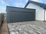 Garaż blaszany z bramą segmentową 6 m x 5,8 m ID 119