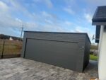Garaż blaszany z bramą segmentową 6 m x 5,8 m ID 119 - obrazek 5