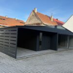 Garaż Akrylowy 9x6 m + wiata 3 m ID 57