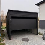Garaż blaszany z bramą segmentową 3,15 m x 5,1 m ID 93
