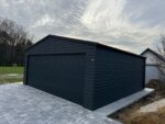 Garaż blaszany z bramą segmentową 6 m x 6 m ID 124 - obrazek 4