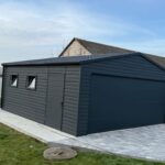 Garaż blaszany z bramą segmentową 6 m x 6 m ID 124