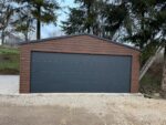 Garaż blaszany z bramą segmentową 6 m x 5,5 m ID 111 - obrazek 2
