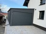 Garaż blaszany z bramą segmentową 3,5m x 9,5m ID 92