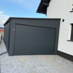 Garaż blaszany z bramą segmentową 3,5m x 9,5m ID 92